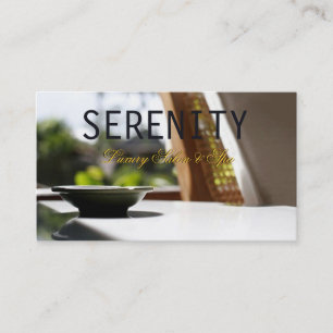 Chic Simple and Clean Spa Card Visitekaartje