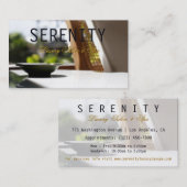 Chic Simple and Clean Spa Card Visitekaartje (Voorkant / Achterkant)