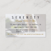 Chic Simple and Clean Spa Card Visitekaartje (Achterkant)