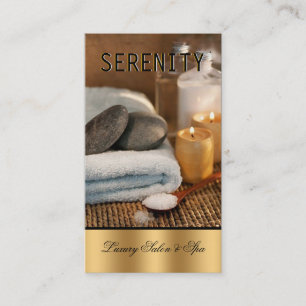 Chic Simple and Clean Spa Card Visitekaartje