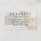 Chic Simple and Clean Spa Card Visitekaartje (Achterkant)