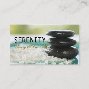 Chic Simple and Clean Spa Card Visitekaartje