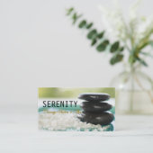 Chic Simple and Clean Spa Card Visitekaartje (Staand voorkant)