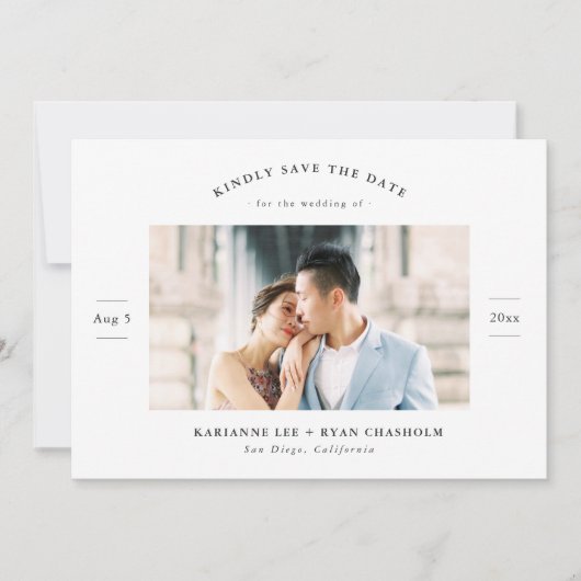 Chic & Simple Bewaar de Datum Save The Date (Voorkant)