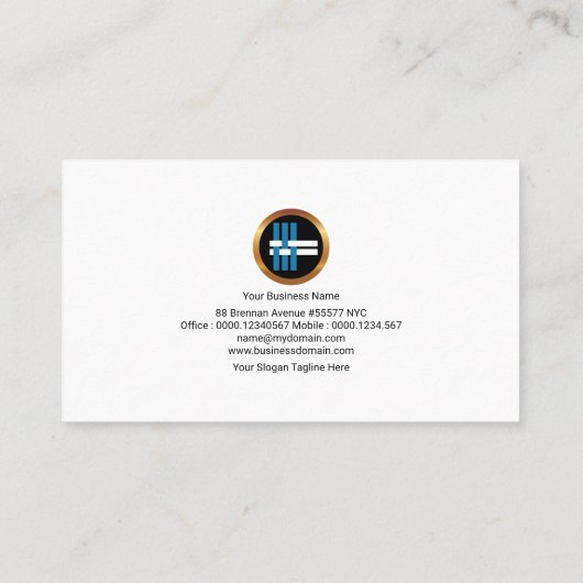 Chic Simple Distribution Arrows importeren exporte Visitekaartje (Achterkant)