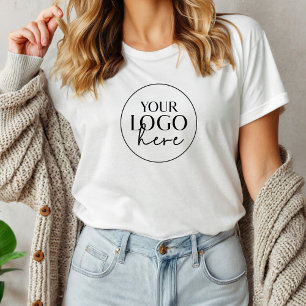 Chic Simple Employee Business Logo Tri-Blend Shirt