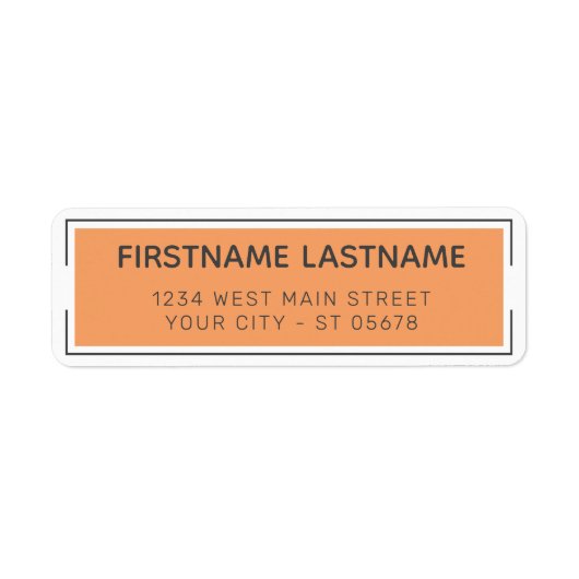 Chic Simple Grey Sophisticated Typography Script Etiket (Voorkant)