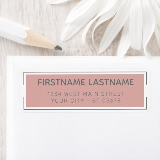 Chic Simple Grey Sophisticated Typography Script Etiket (Insitu)