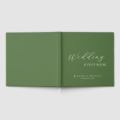 Chic Simple Minimalist Modern Plain Wedding Gastenboek (Volledig)
