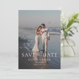 Chic + Simple Modern Save the Date Photo Card