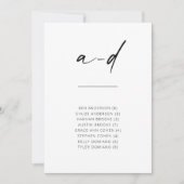Chic Simple Modern Script Alfabetical Seed A-D (Voorkant)
