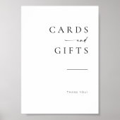 Chic + Simple Modern Script Wedding Cards + Giften Poster (Voorkant)