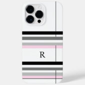 Chic Simple Pink Black Grey White - aangepast mono Case-Mate iPhone Case (Achterkant)