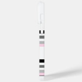 Chic Simple Pink Black Grey White - aangepast mono Case-Mate iPhone Case (Achterkant / Links)