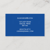 Chic Simple Pink Oranje Blue Rainbows Visitekaartje (Achterkant)