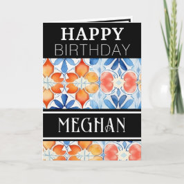 Chic Simple Summer Gelukkige Verjaardag Kaart