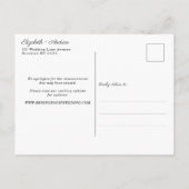 Chic Six Feet Apart Uitgesteld Wijzigingsdatum Huw Aankondigingskaart (Achterkant)