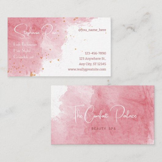 Chic-sjabloon voor visitekaartjes (Voorkant / Achterkant)