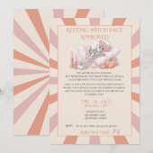 Chic Skeleton Halloween Party Uitnodigen Kaart (Voorkant / Achterkant)