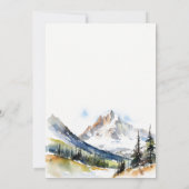 Chic Ski Mountain Telluride Colorado Jubileum Kaart (Achterkant)