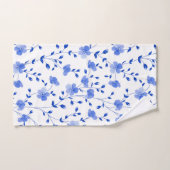 Chic Sky Blue Daisy Floral Bad Handdoek (Handdoek)