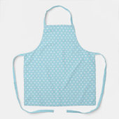 Chic Sky Blue & White Polka Dot Pattern Schort (Voorkant)