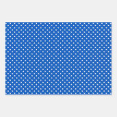 Chic Sky Blues White Polka Dots Pattern Inpakpapier Vel (Voorkant 2)