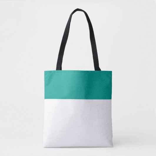 Chic Slank White Eén derde zomer Blauwgroen bovenr Tote Bag (Voorkant)