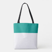 Chic Slank White Eén derde zomer Blauwgroen bovenr Tote Bag (Achterkant)