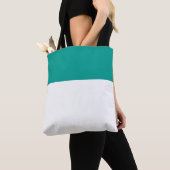 Chic Slank White Eén derde zomer Blauwgroen bovenr Tote Bag (Dichtbij)