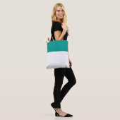 Chic Slank White Eén derde zomer Blauwgroen bovenr Tote Bag (Op model)