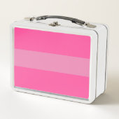 Chic Slanke Twee Tone Heldere Roze Naadloze Strepe (Voorkant)