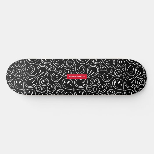 Chic Smelting Face | Smile Pattern Persoonlijk Skateboard (Horizontaal)