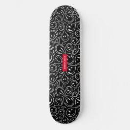 Chic Smelting Face | Smile Pattern Persoonlijk Skateboard