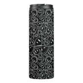 Chic Smiling Face Melting Smile Pattern Black Thermosbeker (Achterkant)