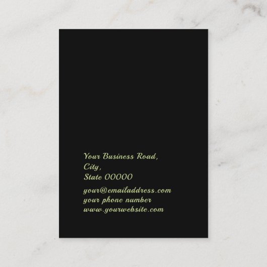 Chic Snake Print Pattern Visitekaartje (Achterkant)