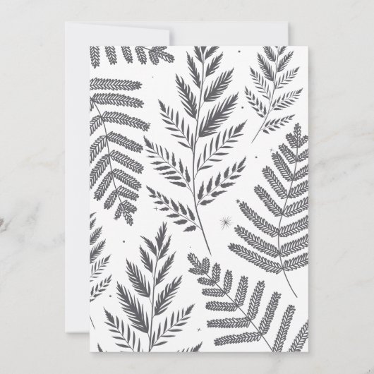 Chic Snapshot Photo Verloving Aankondiging (Achterkant)