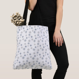 Chic snowflake kiss wintermuackS!!! Overzicht wit Tote Bag