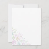 Chic Snowflake Sweet16 Uitnodiging (Achterkant)