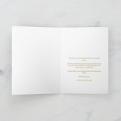 Chic Snowflakes Frame Modern Elegant Christmas Feestdagen Kaart (Binnen)