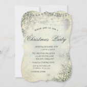 Chic Snowflakes, lampjes, ballon, kerstfeest Kaart (Voorkant)