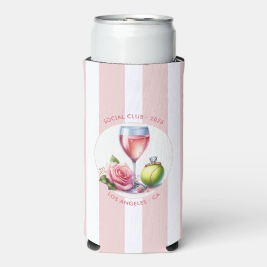 Chic Social Club vrijgezellenweekend Seltzer Blikjeskoeler (Seltzer Voorkant)