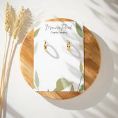 Chic Soft Foliage Pet Kunstwerk Design Kaart