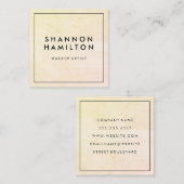 Chic Soft Scale Patroon Vierkante Visitekaartje (Voorkant / Achterkant)