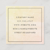 Chic Soft Scale Patroon Vierkante Visitekaartje (Achterkant)