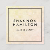 Chic Soft Scale Patroon Vierkante Visitekaartje (Voorkant)