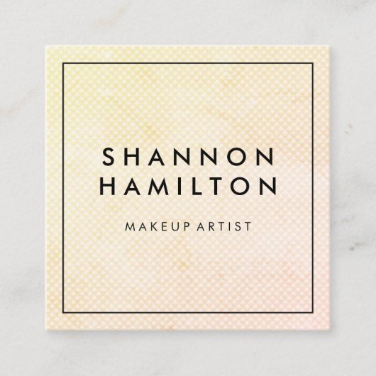 Chic Soft Scale Patroon Vierkante Visitekaartje (Voorkant)