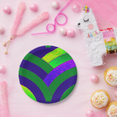 chic sophisticated modern chevrons papieren bordje (Feest)