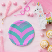 chic sophisticated modern chevrons papieren bordje (Feest)