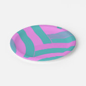 chic sophisticated modern chevrons papieren bordje (Gekanteld)